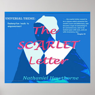 Poster Lettre écarlate Thème universel