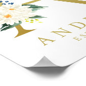 Poster LETTRE Fleur A (Coin)