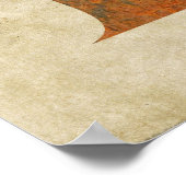 Poster LETTRE FLEURIE DE Steampunk L (Coin)