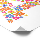 Poster LETTRE Florale A Fleurs Monogrammes (Coin)