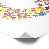 Poster LETTRE Florale C FLEURS MONOMO (Coin)