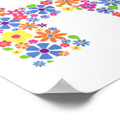 Poster Lettre florale R (Coin)