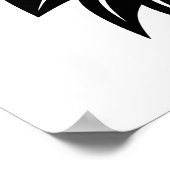 Poster Lettre G de style dragon, alphabet du dragon, mono (Coin)