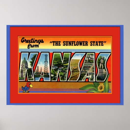 Poster LETTRE GRANDE Kansas (Devant)