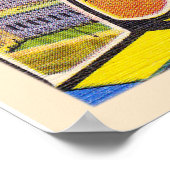 Poster LETTRE GRANDE LETTRE CA DE Los Angeles (Coin)