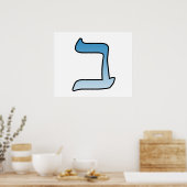 Poster Lettre hébraïque b (Cuisine)