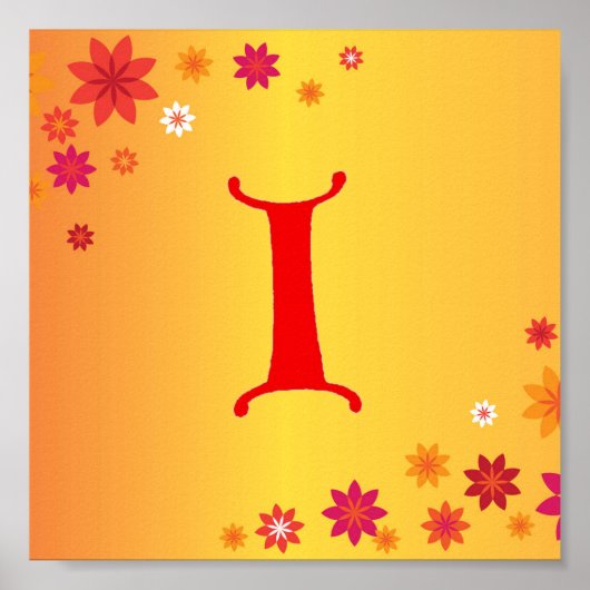 Poster Lettre I (Devant)