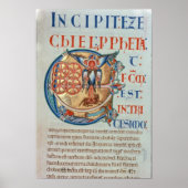 Poster Lettre initiale 'E' Et factum est (Devant)