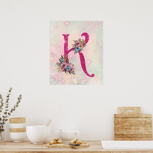 Poster Lettre initiale K (Cuisine)