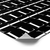 Poster Lettre initiale L Monogramme, Choisir la couleur A (Coin)