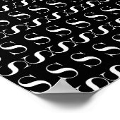 POSTER LETTRE INITIALE MONÂTRE S (Coin)