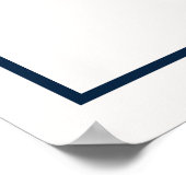 Poster Lettre initiale | Monogramme gris moderne stylisé (Coin)