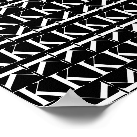 Poster Lettre initiale monogramme K (Coin)