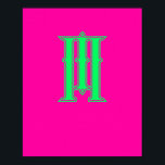 Poster Lettre Initiale Monogramme Moderne Élégant Rose Ve<br><div class="desc">Ajoutez une touche d'élégance personnalisée à votre espace avec notre lettre initiale Monogramme moderne Stylish Rose Green Poster! Ce design chic et contemporain allie le rose doux et le vert frais avec un monogramme élégant et moderne au centre, créant un magnifique morceau d'art mural qui est parfait pour toutes les...</div>