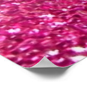 Poster Lettre Initiale Monogramme Moderne Rose (Coin)