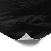 Poster Lettre Initiale Monogramme Moderne Stone Noire (Coin)