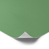 Poster Lettre initiale | Monogramme Moderne Tendance Sage (Coin)