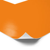 Poster Lettre initiale Monogramme Style moderne Orange Bl (Coin)