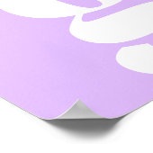 Poster LETTRE INITIALE MONOGRAPHIQUE MODÈLE PÂTEAU Lavand (Coin)