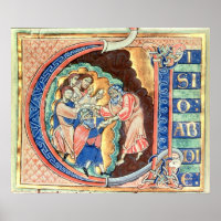 Lettre initiale 'V' Visio Abdie