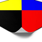 Poster Lettre internationale du pavillon maritime nautiqu (Coin)