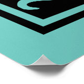 Poster Lettre J Monogramme médiéval Vintage (Coin)