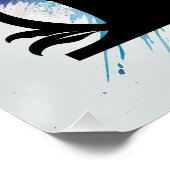 Poster Lettre 'K', Monogramme arc-en-ciel lumineux, Nom d (Coin)