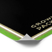 POSTER LETTRE KING PELICAN ICEBERG ÉTIQUETTE VINTAGE CRAT (Coin)