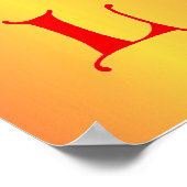 Poster Lettre L (Coin)