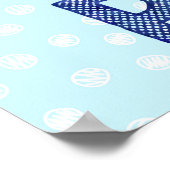 Poster Lettre lapin roulette rousse (Coin)