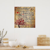 Poster Lettre mignonne au mari | Bel cadeau | (Cuisine)