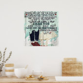 Poster Lettre mignonne au mari | Cadeau Design Cool | (Cuisine)