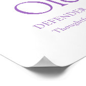 Poster Lettre monogramme O Olesia nom signifiant (Coin)