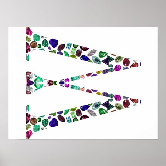 Poster Lettre monographie W - Conception initiale de pier (Devant)