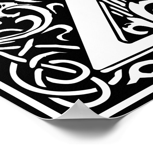 POSTER LETTRE MONOGRAPHIQUE ALLOUAIRE Z (Coin)