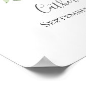 Poster LETTRE MONOGRAPHIQUE C Pink Blanc Floral Or Pépini (Coin)