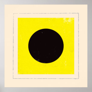 Poster Lettre nautique "I" Signal Indicateur