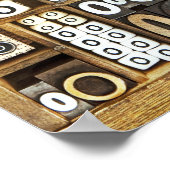 Poster Lettre O (Coin)