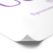 Poster Lettre orchidée U Uchenna nom personnalisé signifi (Coin)