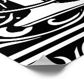 Poster Lettre P Monogramme médiéval Art Nouveau (Coin)