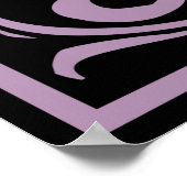 Poster Lettre P Monogramme médiéval Vintage (Coin)