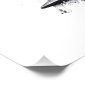 Poster Lettre P - Typographie (Coin)