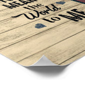 Poster Lettre personnalisée à ma femme, (Coin)