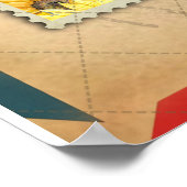 Poster Lettre personnalisée à ma fille Vintage (Coin)