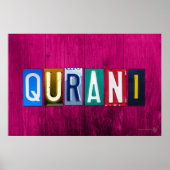 POSTER LETTRE PLATE-FORME DE LICENCE QURANI INTITULÉ (Devant)