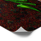 Poster LETTRE REGAL L avec art Arrière - plan (Coin)