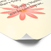 Poster Lettre sincère de la Fête des Mères à maman Typogr (Coin)