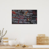 POSTER LETTRE SUICIDE (Cuisine)