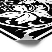 Poster Lettre T Monogramme médiéval Vintage (Coin)