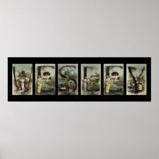 Poster LETTRE WESLEY Alphabet Nom Art